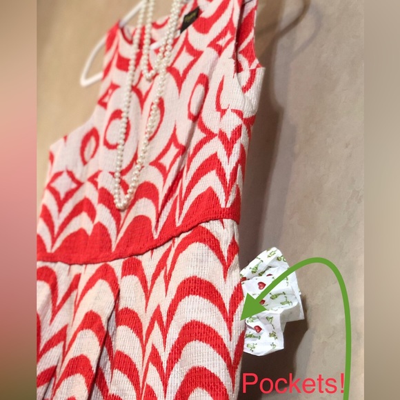 Taylor Dress, Size 8, Coral and Tan, pre-teen through 99 🤍 - Picture 3 of 7